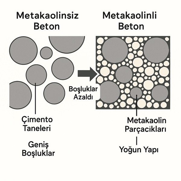 metakaolin gözeneksizlik